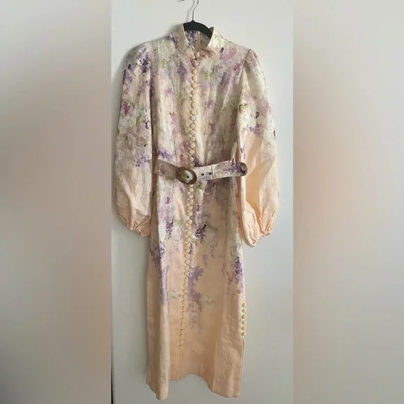 Zimmermann Lyrical Midi Dress Size 1 - Picture 3 of 12